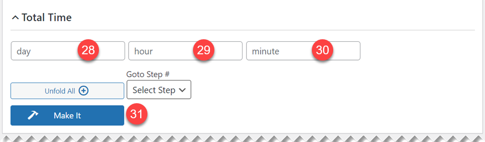 Oxy how-to maker total time section