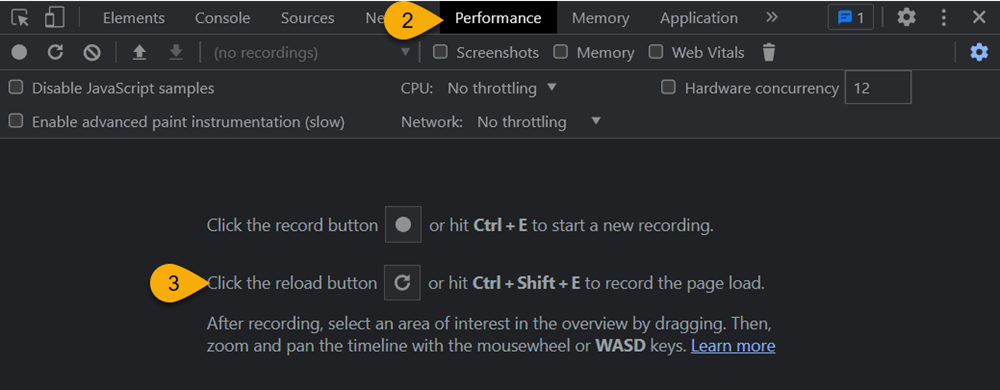 Using DevTools performance tab for finding LCP element