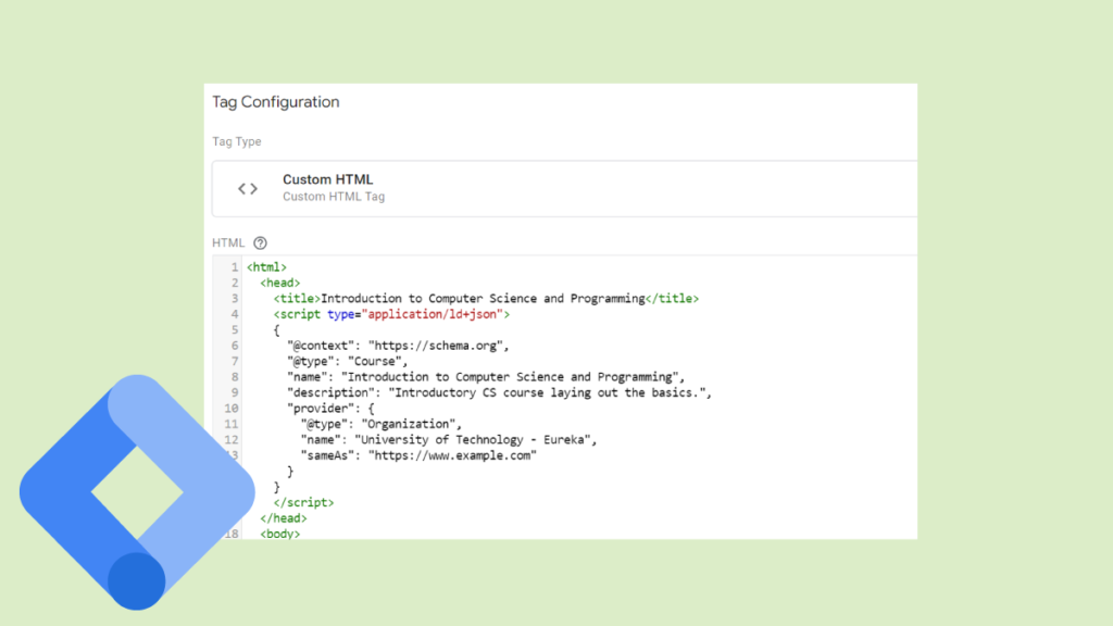 Custom structured data in Google Tag Manager