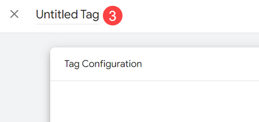 Tag title in Google Tag Manager