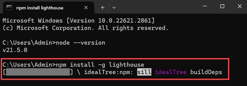 Installing Lighthouse CLI
